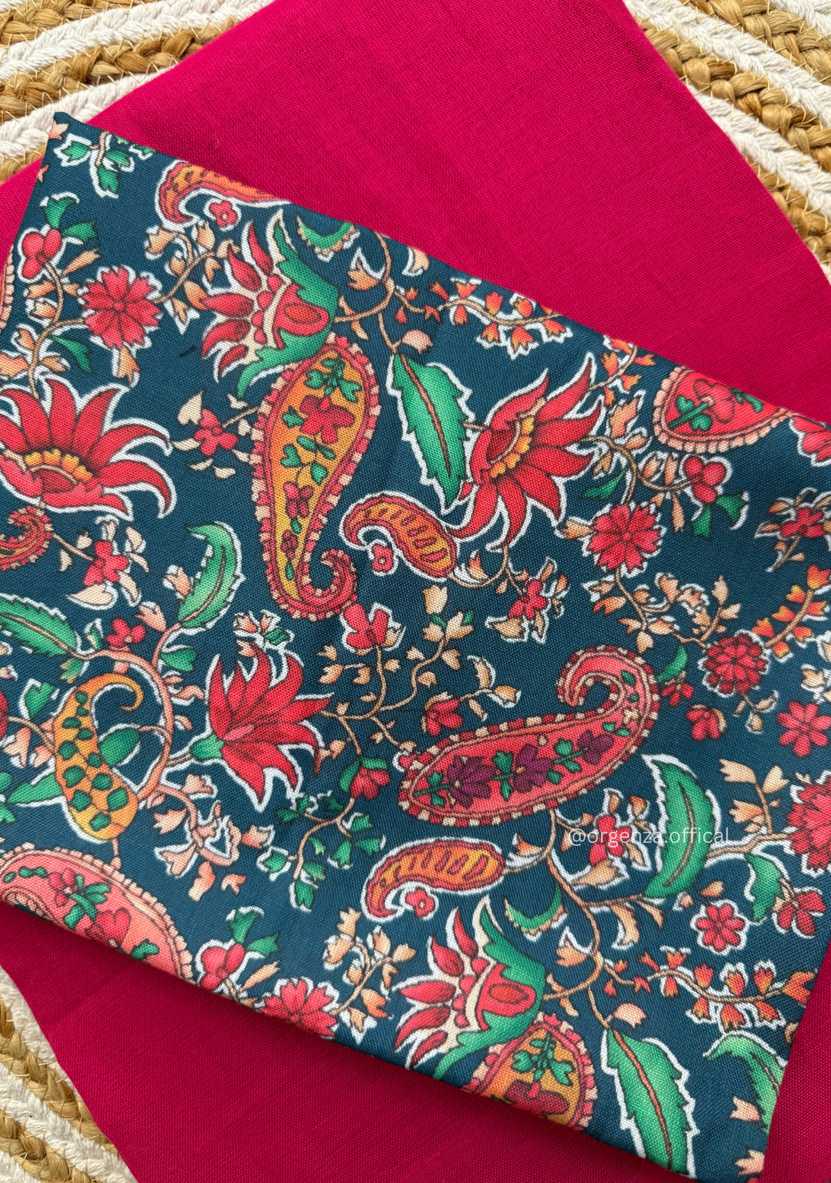 Pink Colour Cotton Saree With Kalamkari Print Blouse - Orgenza Store - digisoch