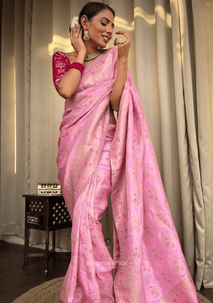Lichi Silk Saree With Jacquard Zari Work - Orgenza Store - digisoch