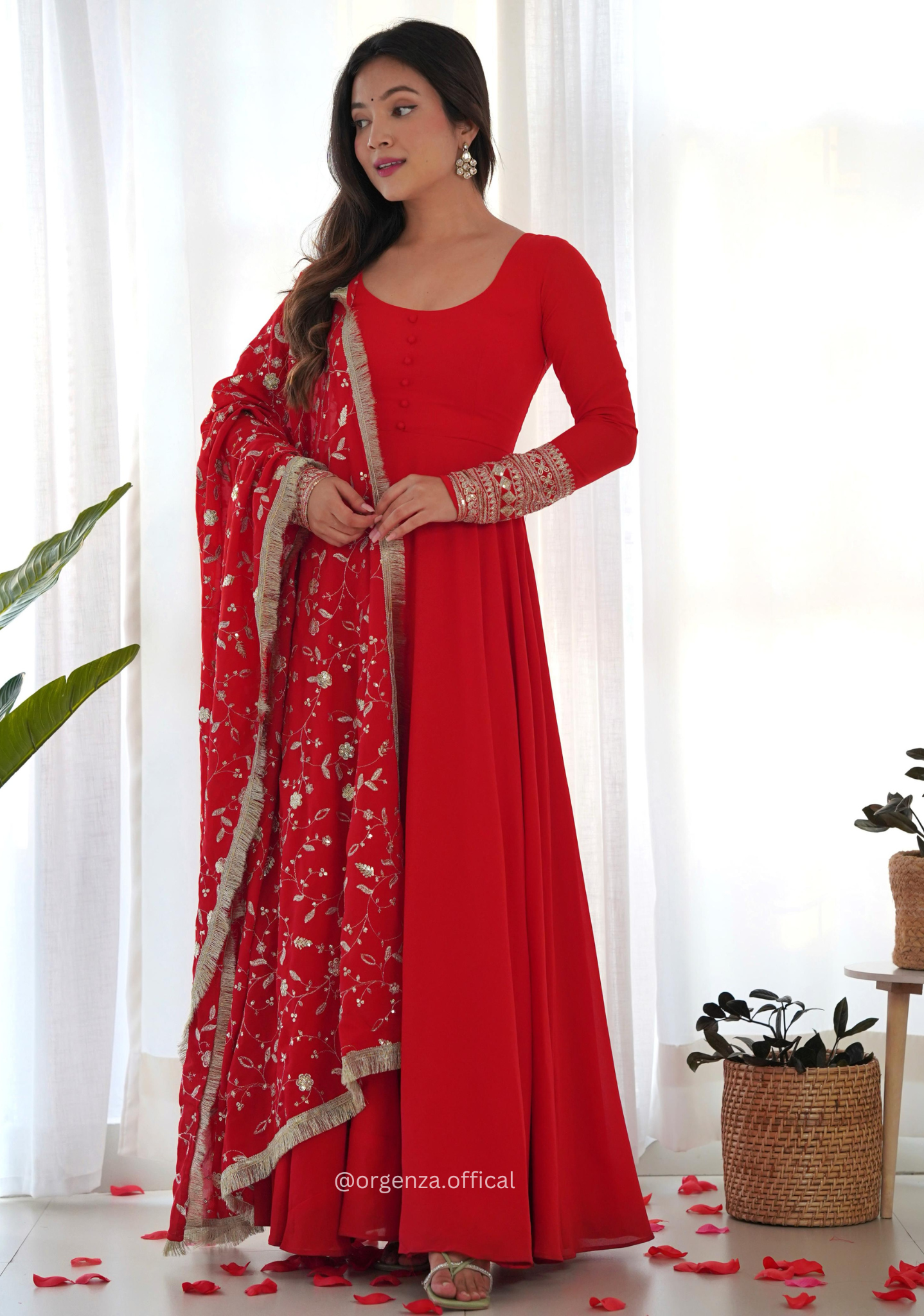 Georgette Anarkali Kurti - Orgenza Store