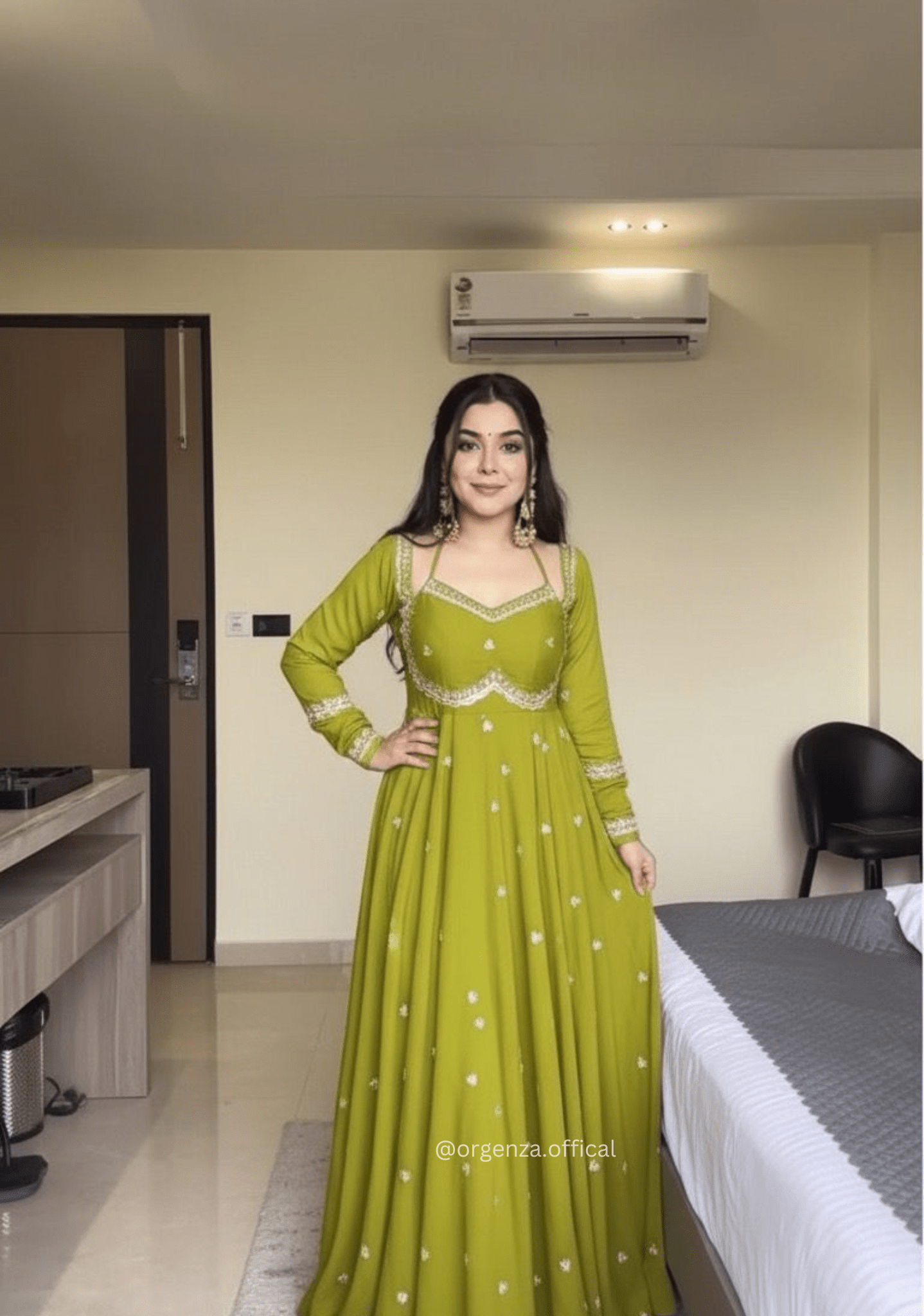 Wedding & Festive Wear Fox Georgette Gown Set with Pant and Dupatta - Orgenza Store - digisoch