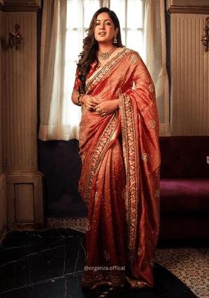Shimmery Tissue Silk Saree - Orgenza Store - digisoch