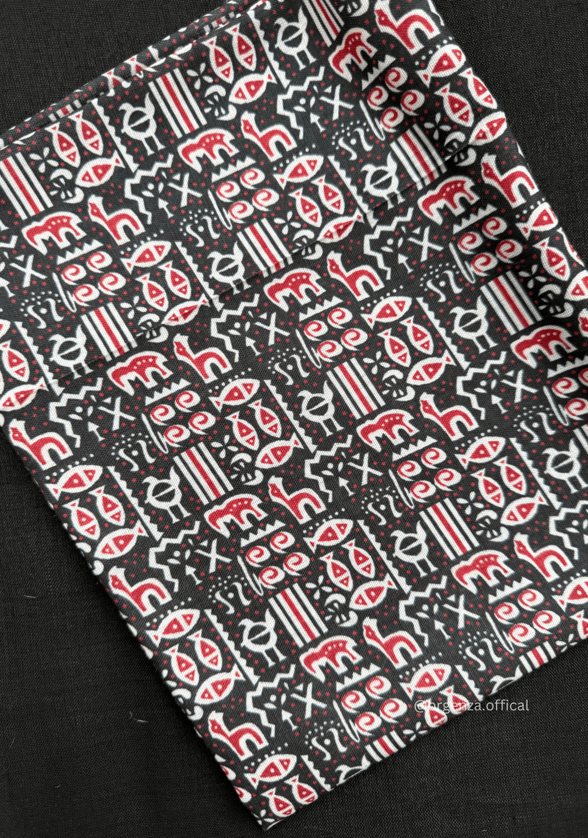 Black Colour Cotton Saree With Multi Print Blouse - Orgenza Store - digisoch