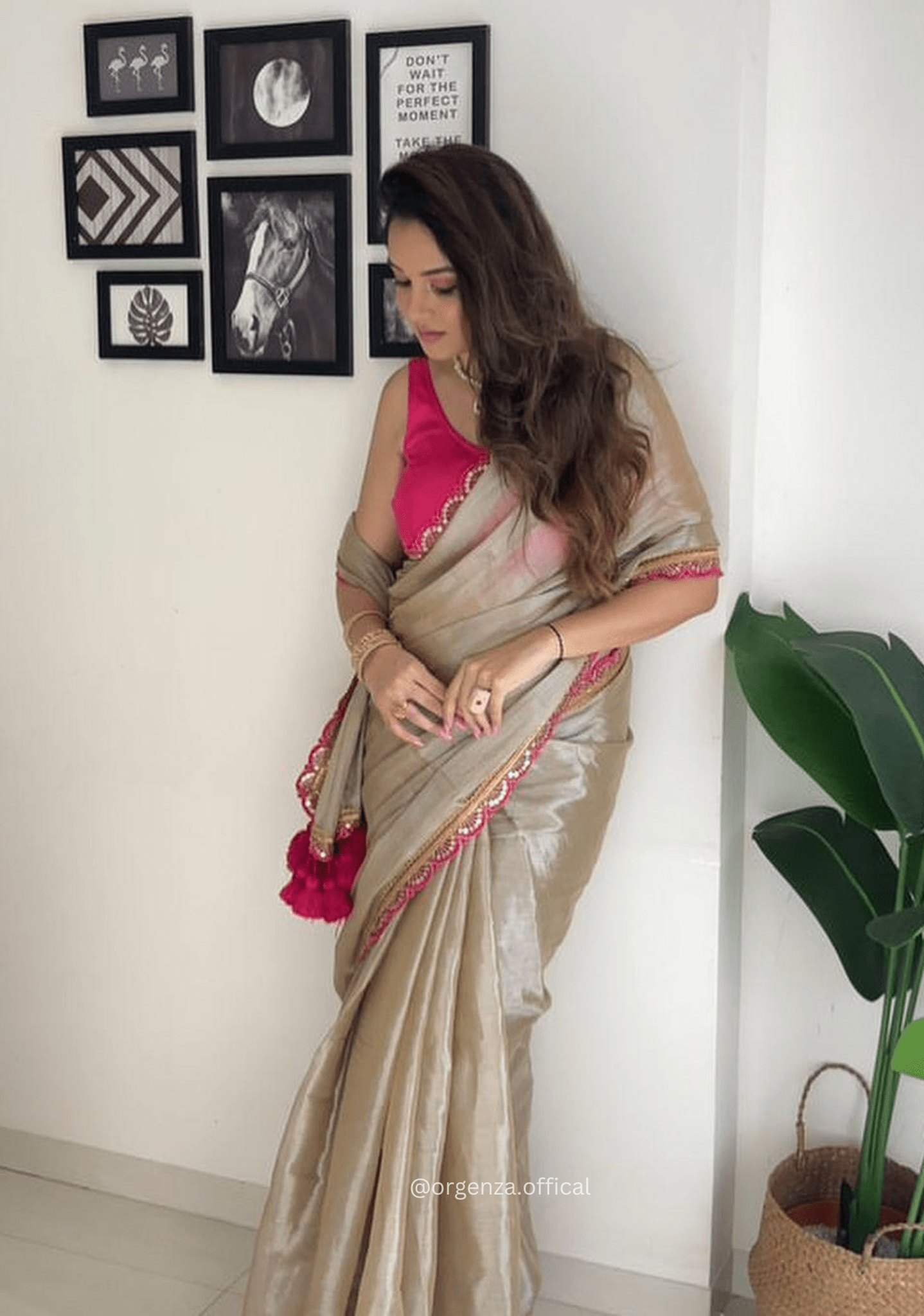 Two Ton Tissue Golden Soft Saree - Orgenza Store - digisoch