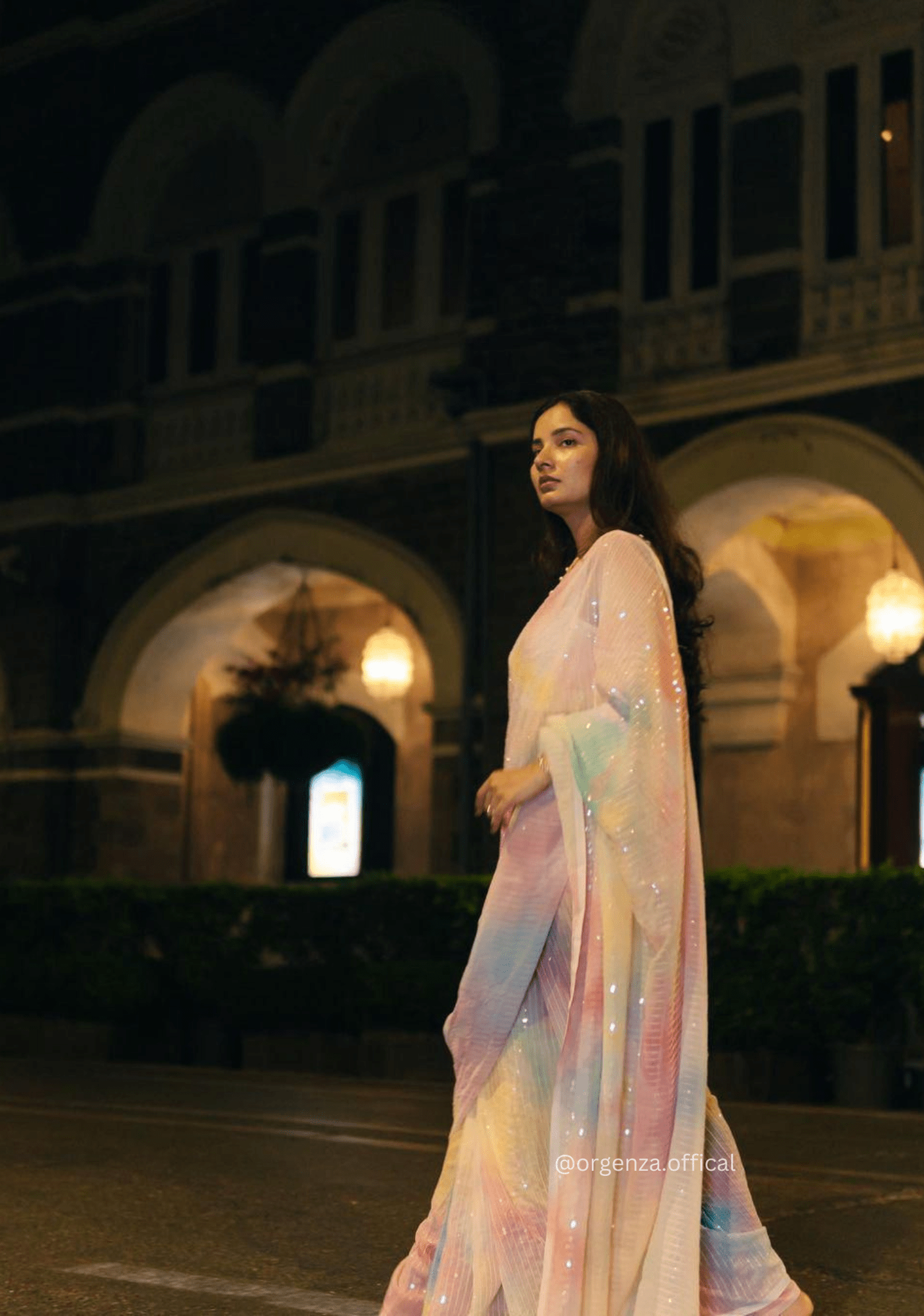 Multi Colour Georgette Silk Saree - Orgenza Store - digisoch
