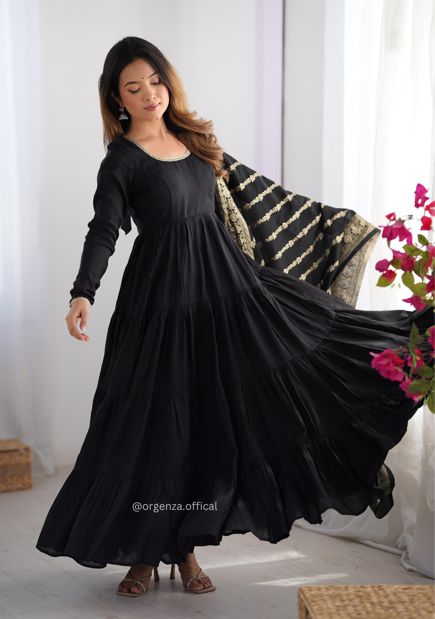 Roman Silk Fully Flair Anarkali Kurti - Orgenza Store