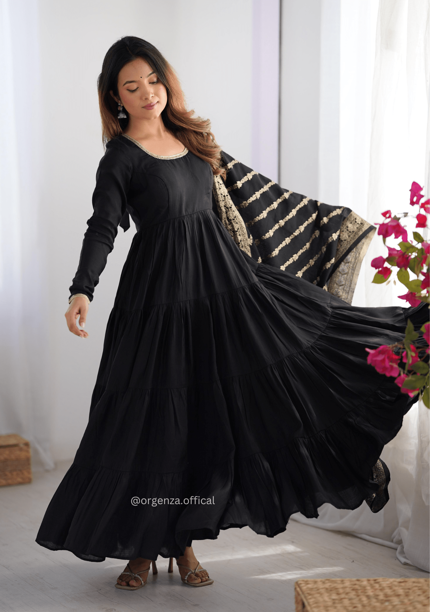 Roman Silk Fully Flair Anarkali Kurti - Orgenza Store - digisoch