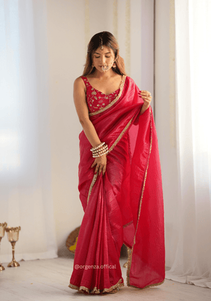 Ready To Wear Tissue Silk Saree - Orgenza Store