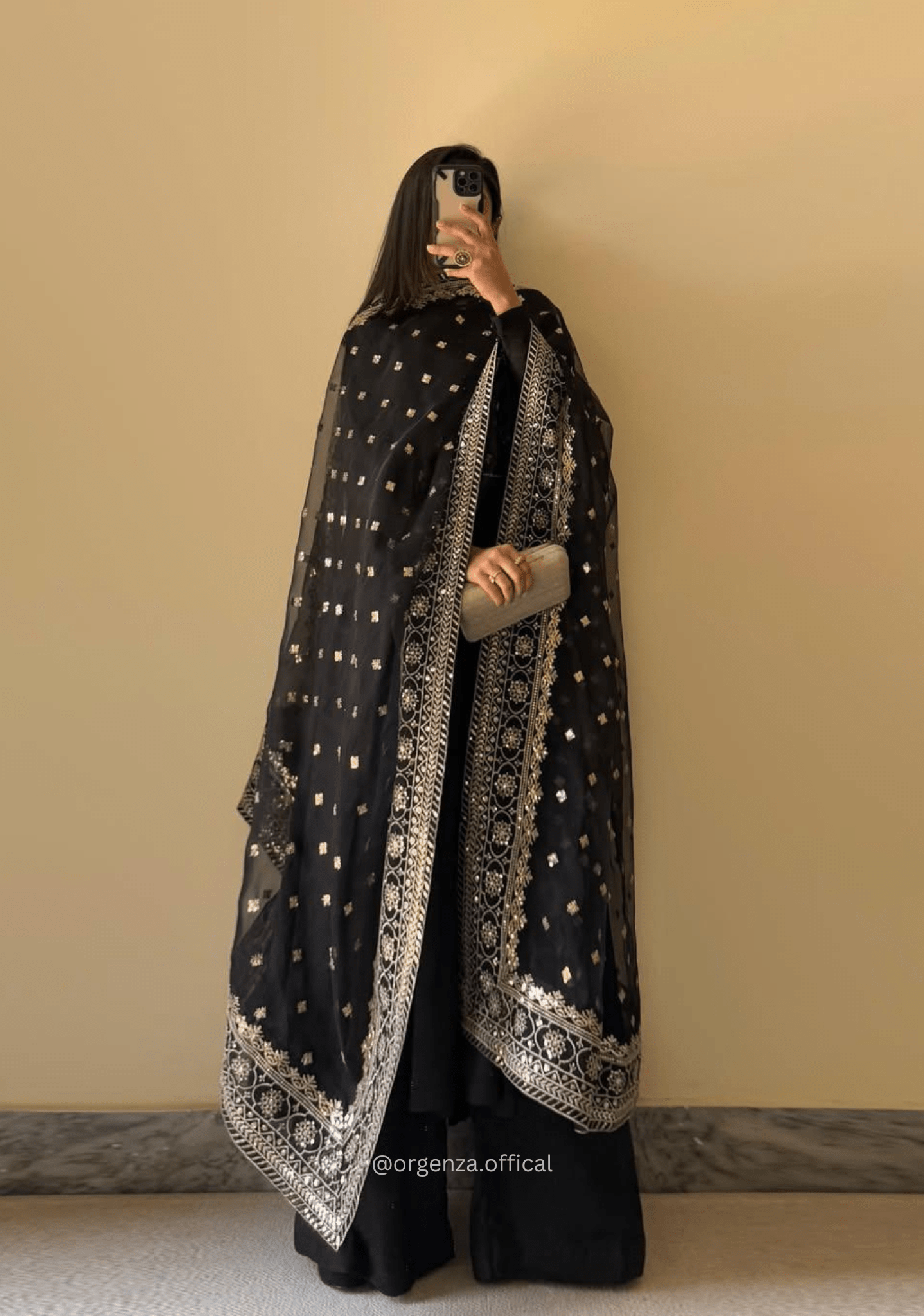 Georgette Fabric Kurta With Palazzo Set - Orgenza Store