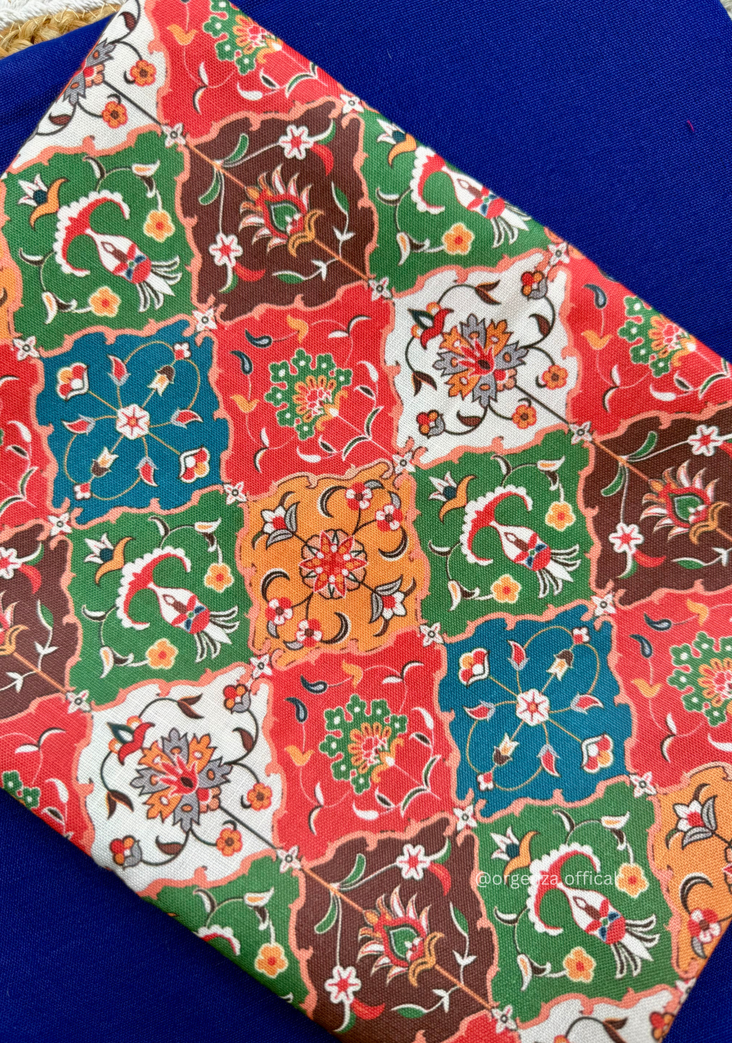 Blue Colour Cotton Saree With Chex Print Blouse