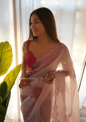Organza Saree With Digital Print - Orgenza Store - digisoch