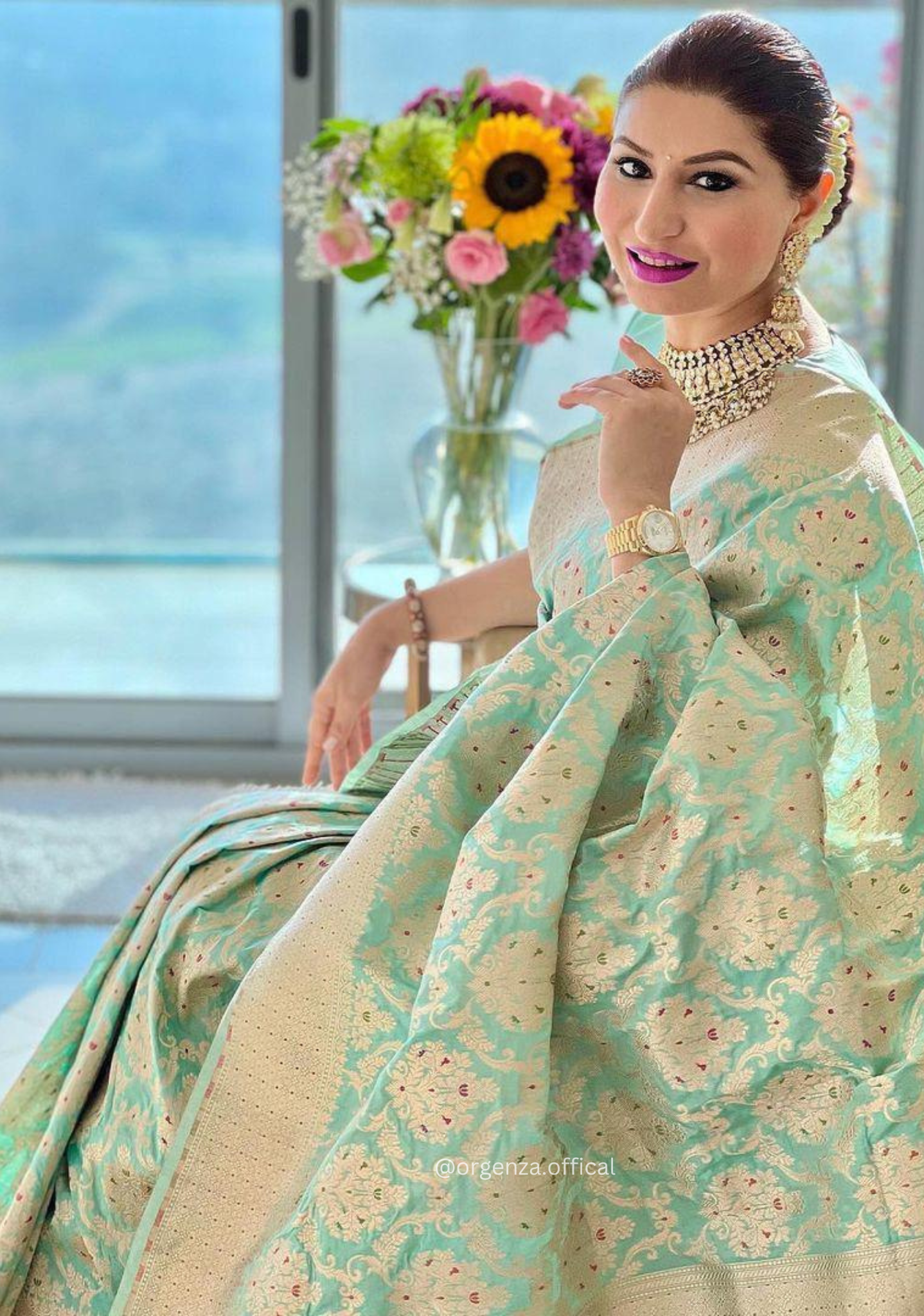 Rich Pallu Saree Jacquard Zari With Blouse