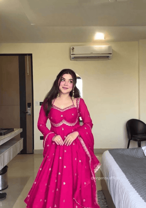 Apsara Pink Suit - Orgenza Store - digisoch