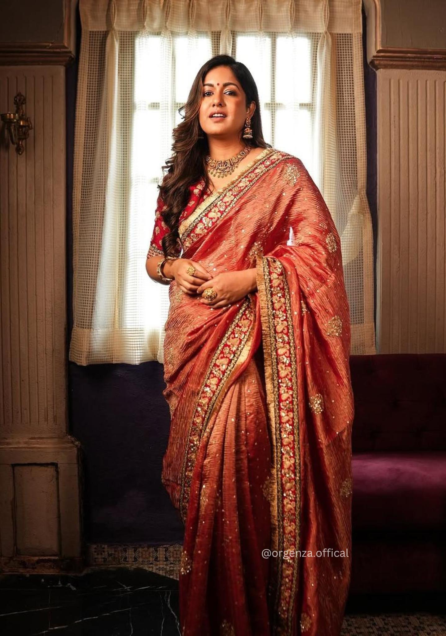 Shimmery Tissue Silk Saree