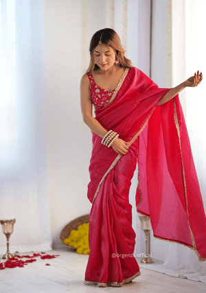 Ready To Wear Tissue Silk Saree - Orgenza Store