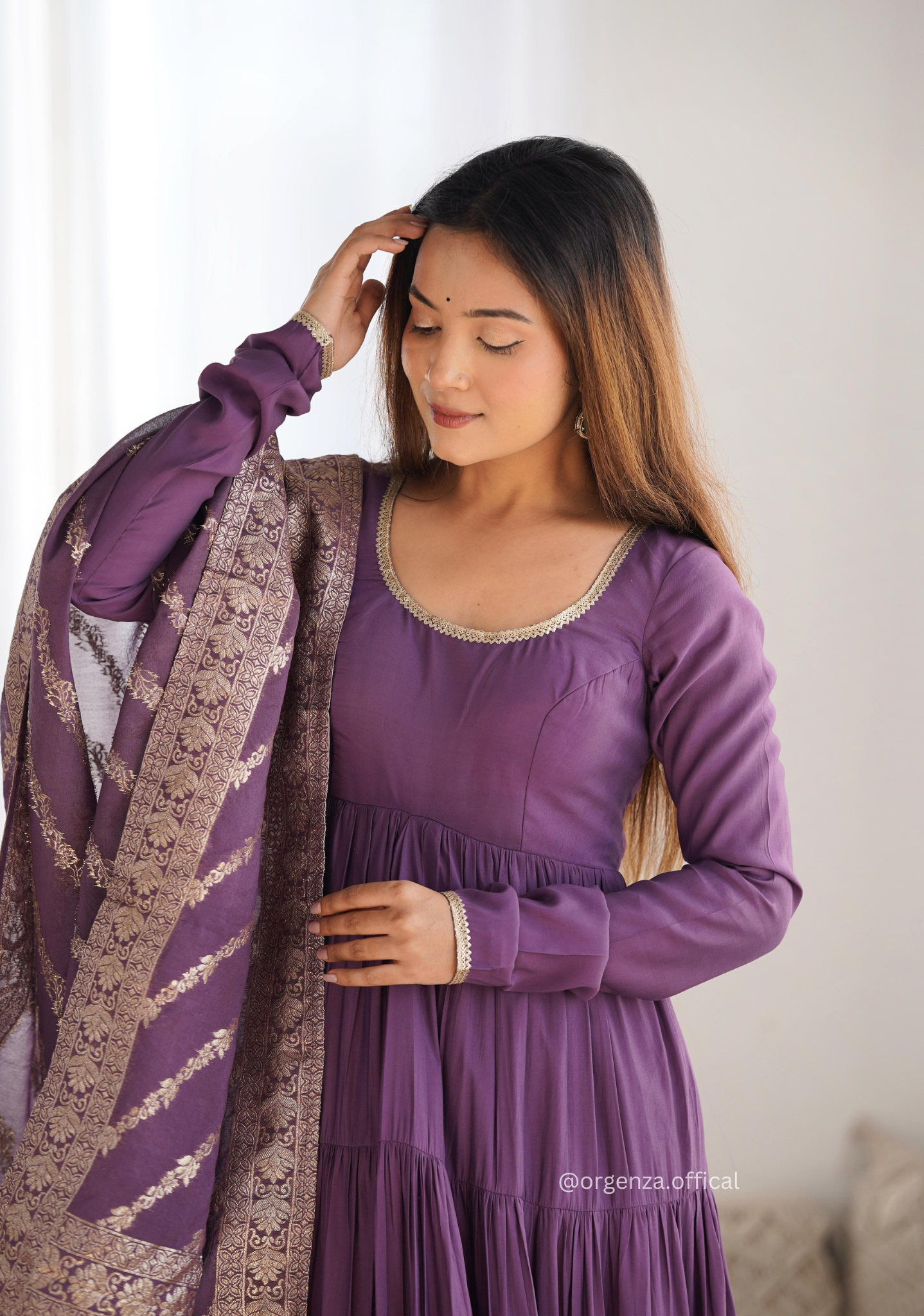 Roman Silk Fully Flair Anarkali Kurti - Orgenza Store