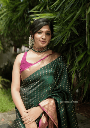 Rich Pallu Saree Jacquard Zari With Blouse - Orgenza Store - digisoch