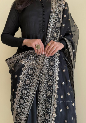 Georgette Fabric Kurta With Palazzo Set - Orgenza Store