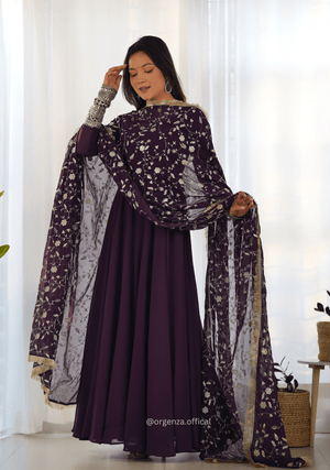 Soft Fox Georgette Plain Anarkali Kurti - Orgenza Store - digisoch