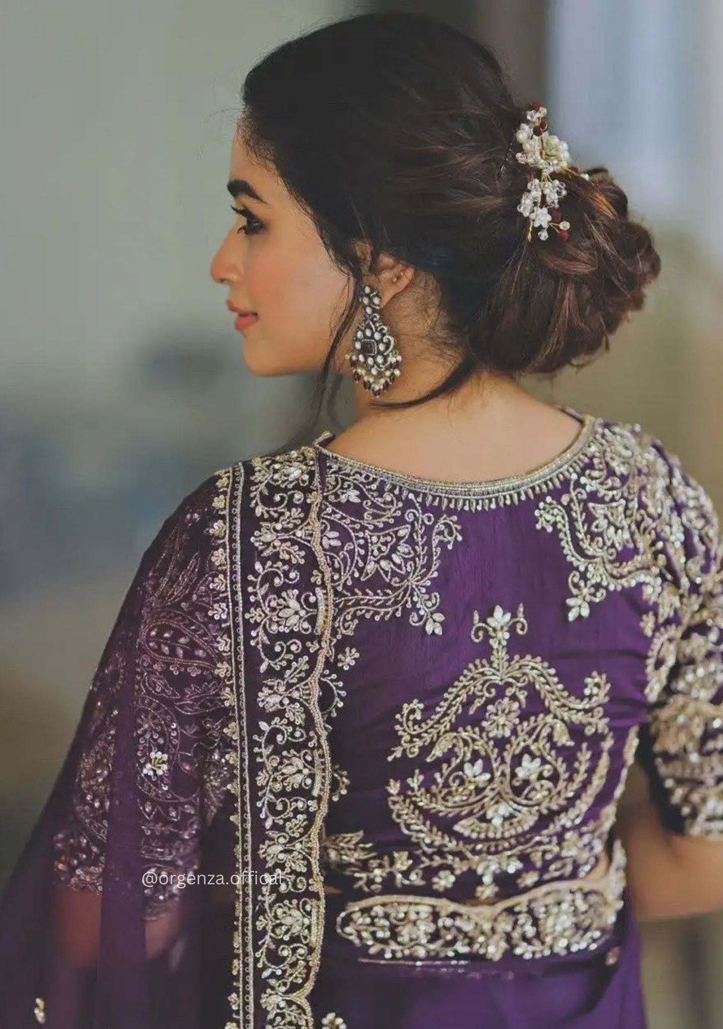 Wine Purple Colour Jimmy Chu Saree