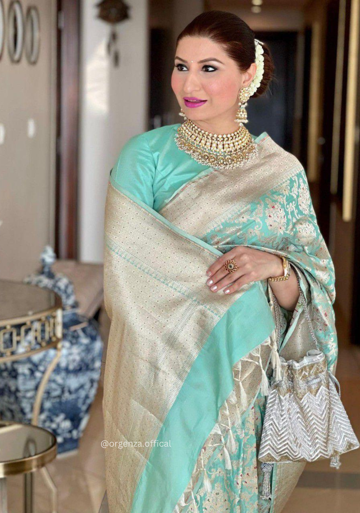 Rich Pallu Saree Jacquard Zari With Blouse