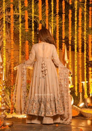 Premium Embroidered Anarkali Sharara Suit Set – 3 PCS - Orgenza Store - digisoch