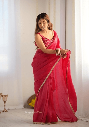 Ready To Wear Tissue Silk Saree - Orgenza Store