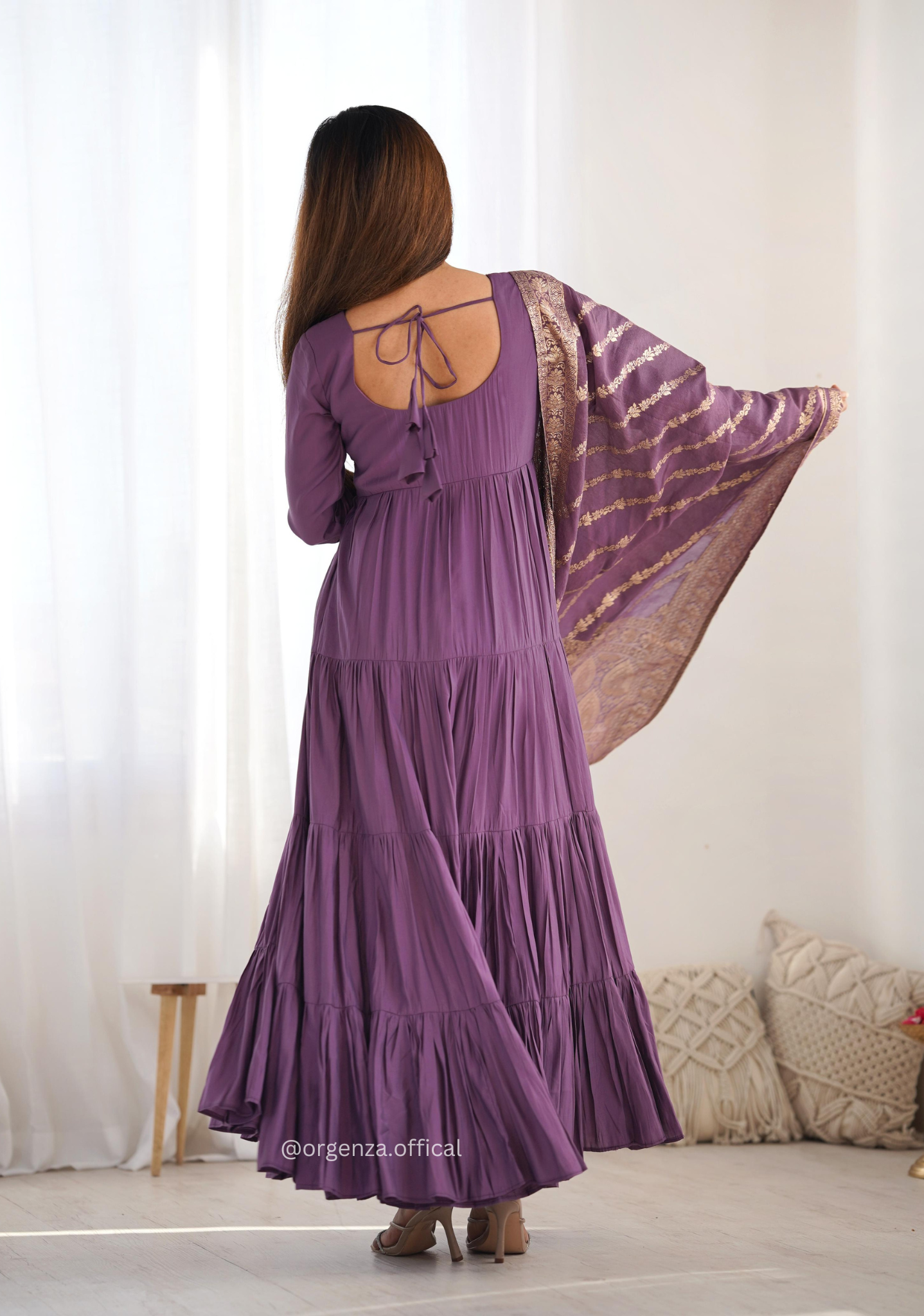 Roman Silk Fully Flair Anarkali Kurti - Orgenza Store