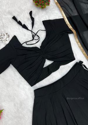 Black Fox Georgette Silk Lehenga Choli - Orgenza Store