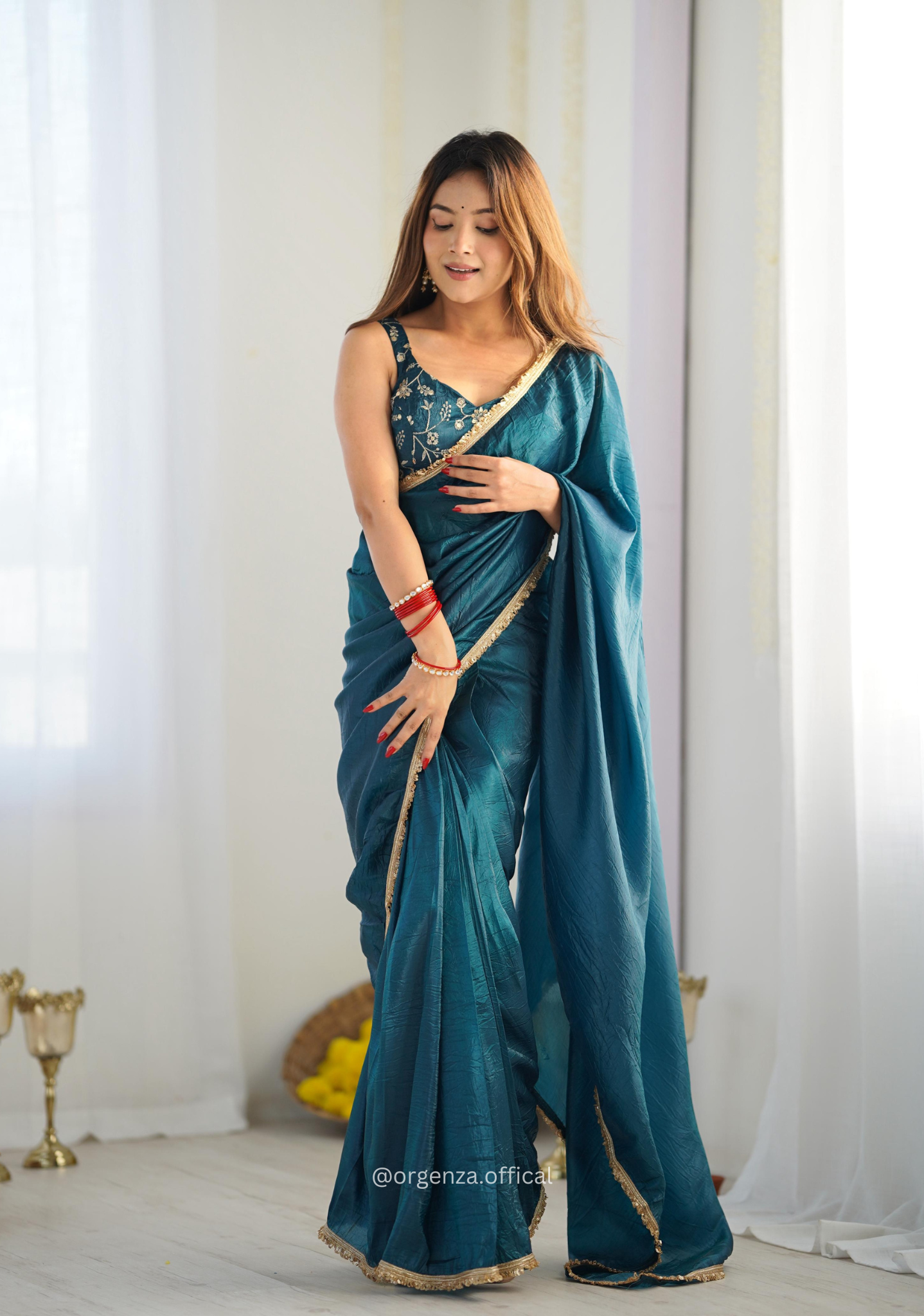 Ready To Wear Tissue Silk Saree