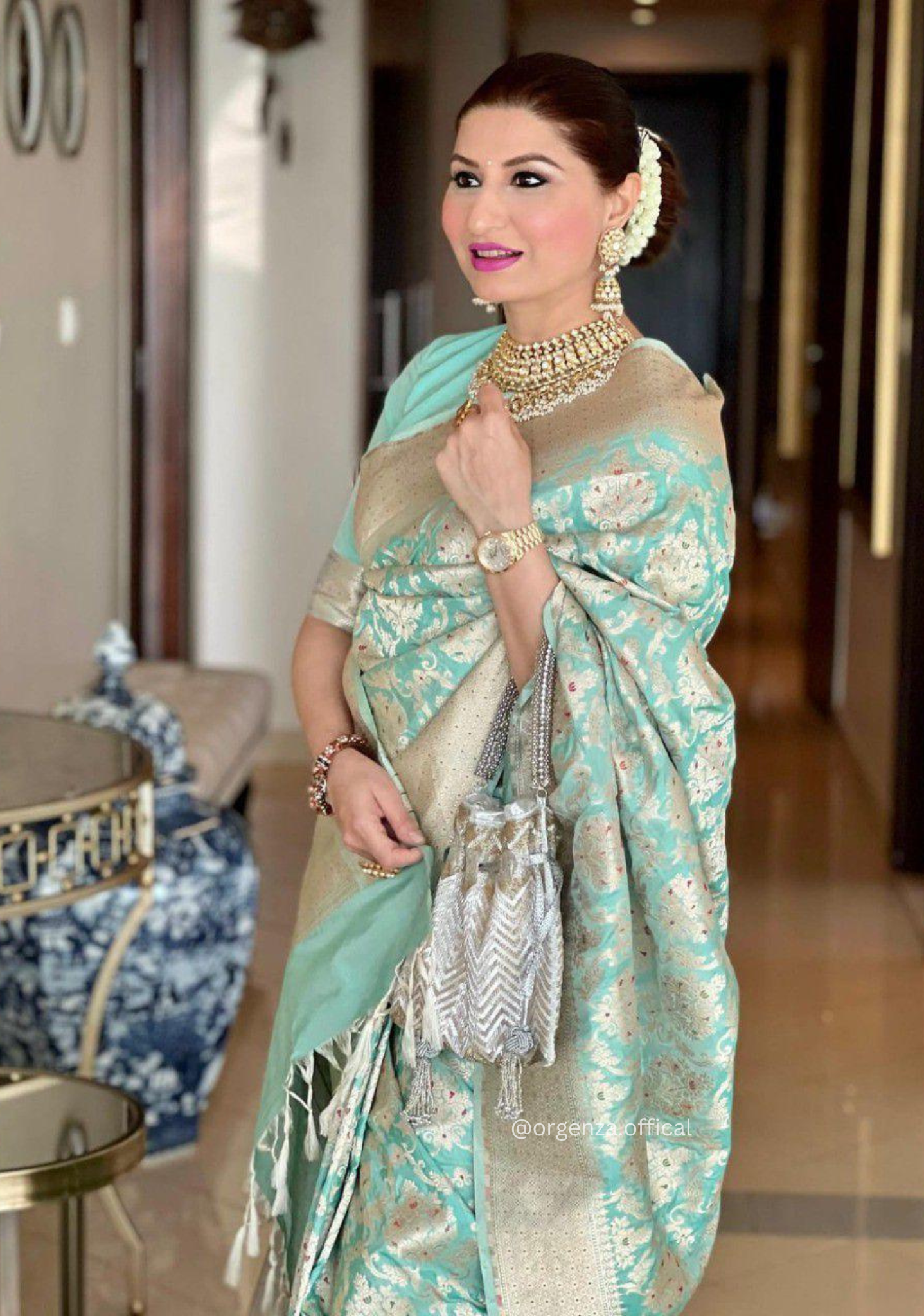 Rich Pallu Saree Jacquard Zari With Blouse