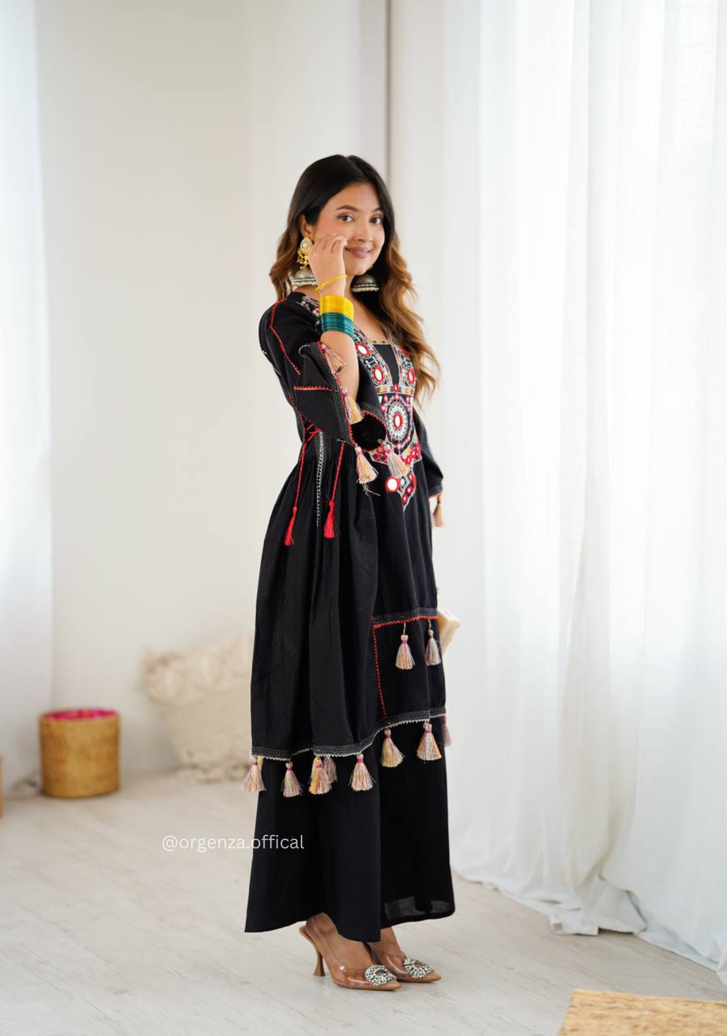 Black Colour Premium Designer Co-ord Set