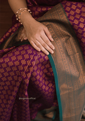 Lichi Silk Saree With Jacquard Zari Work - Orgenza Store - digisoch