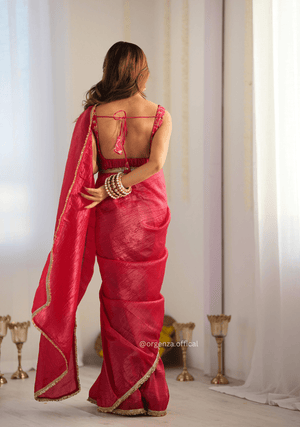 Ready To Wear Tissue Silk Saree - Orgenza Store