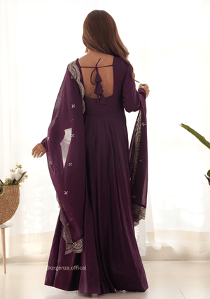 Roman Silk Chanderi Plain Anarkali Kurti - Orgenza Store - digisoch