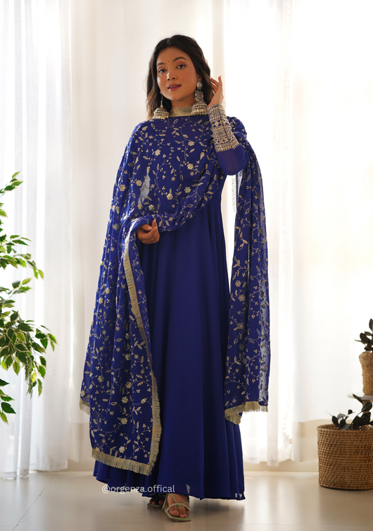 Soft Fox Georgette Plain Anarkali Kurti - Orgenza Store