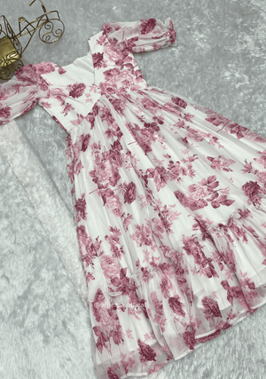 Pink Colour Georgette One Piece Dress - Orgenza Store - digisoch