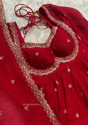 Apsara Red Suit - Orgenza Store - digisoch