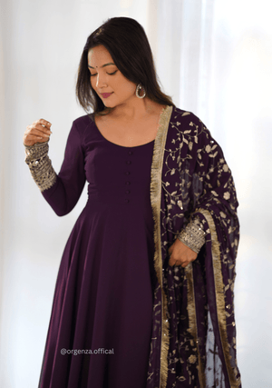 Soft Fox Georgette Plain Anarkali Kurti - Orgenza Store - digisoch
