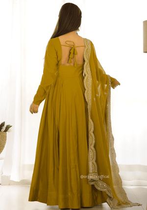 Roman Silk Chanderi Plain Anarkali Kurti - Orgenza Store - digisoch