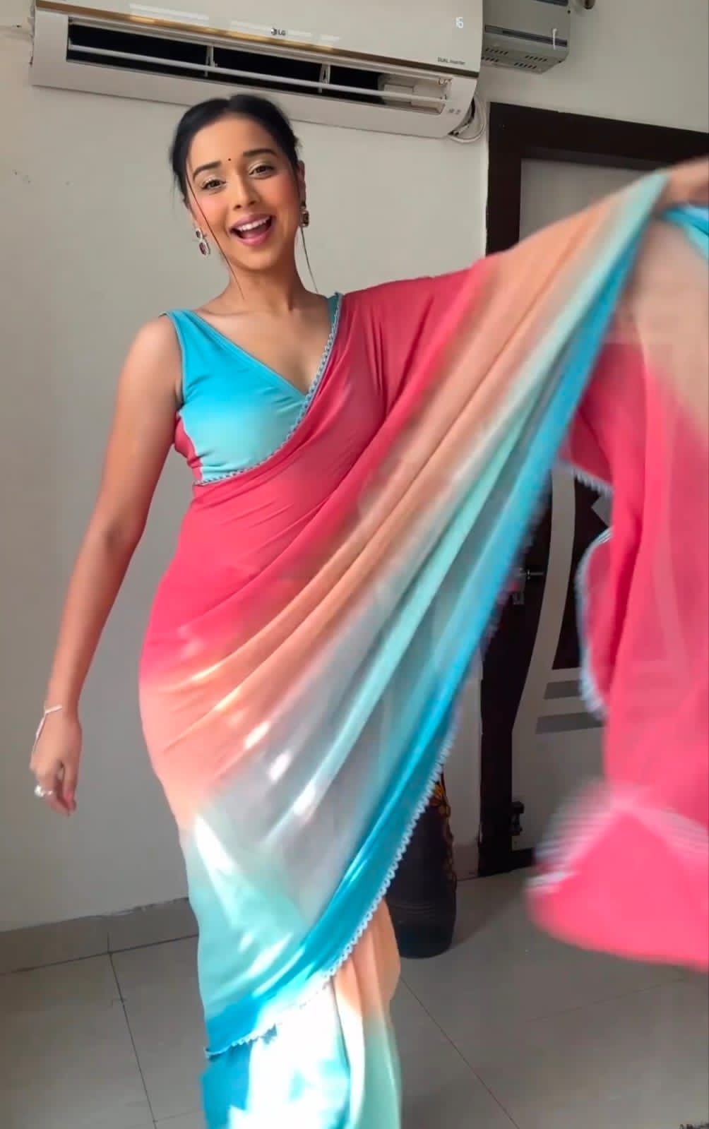 Alia Bhatt Inspired Ready To Wear Saree - Orgenza Store