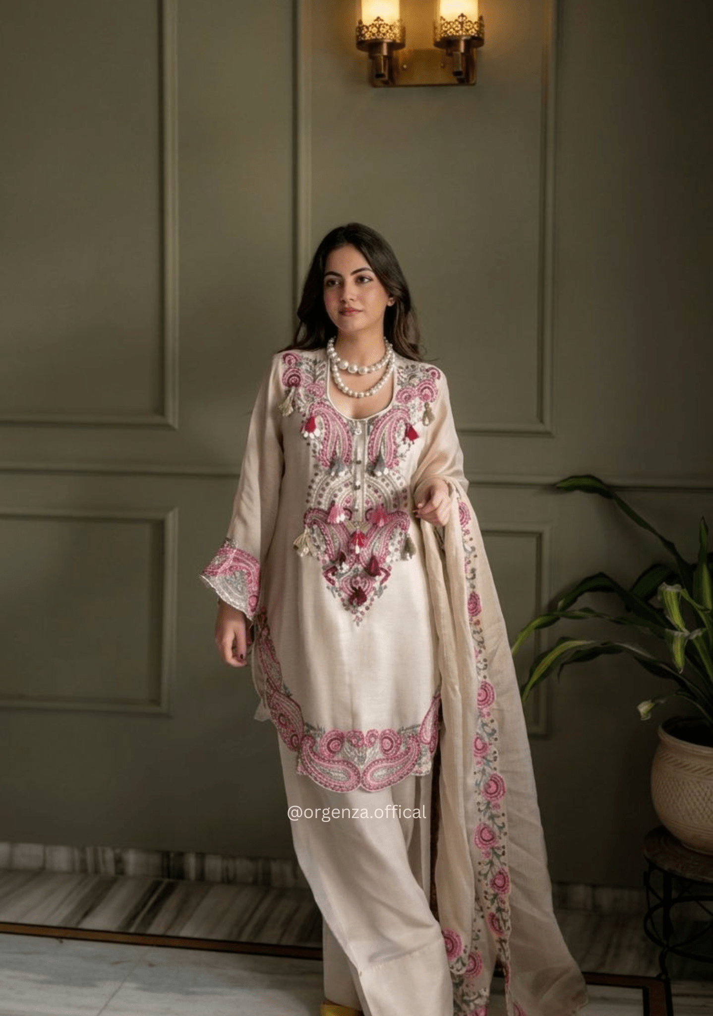 Pure Heavy Georgette Farshi Suit Set - Orgenza Store - digisoch