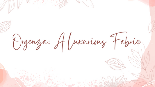 Organza A luxurious  Fabric That Look celestial - Orgenza Store
