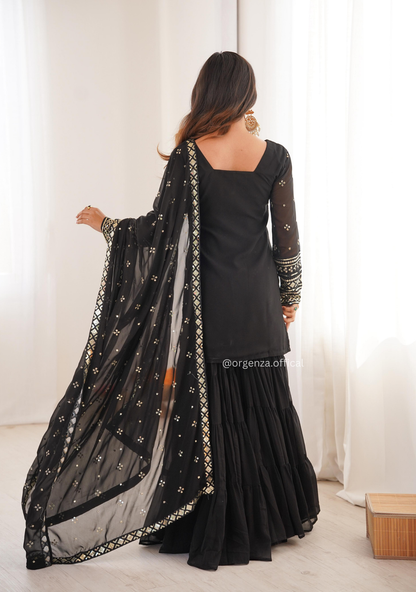 Designer Georgette Sharara Set with Dupatta | Party & Festive Wear