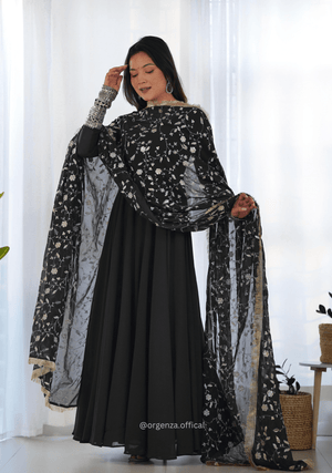 Soft Fox Georgette Plain Anarkali Kurti - Orgenza Store - digisoch