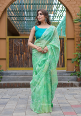 Organza Saree Furr With Sequence Lining