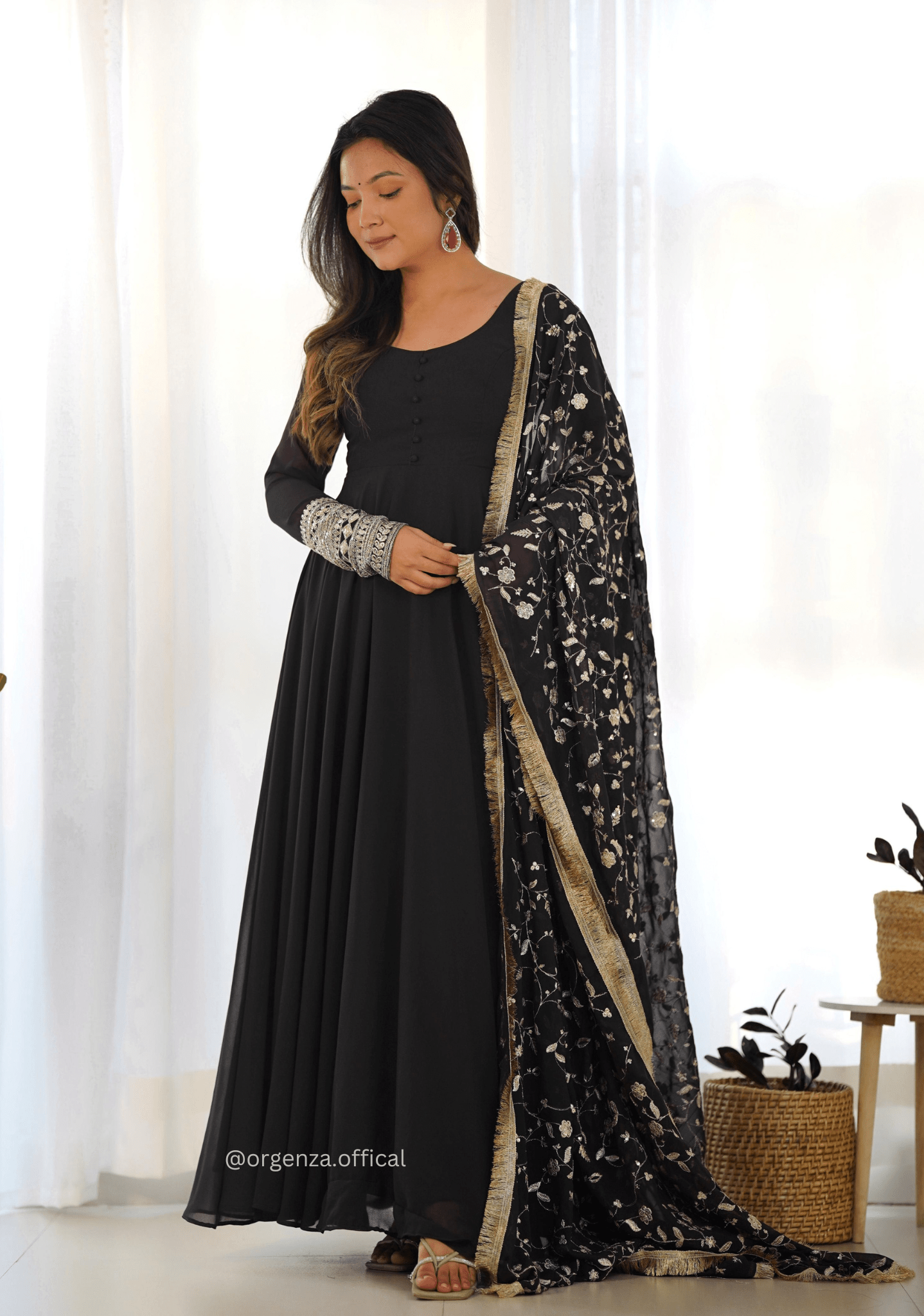 Soft Fox Georgette Plain Anarkali Kurti - Orgenza Store - digisoch