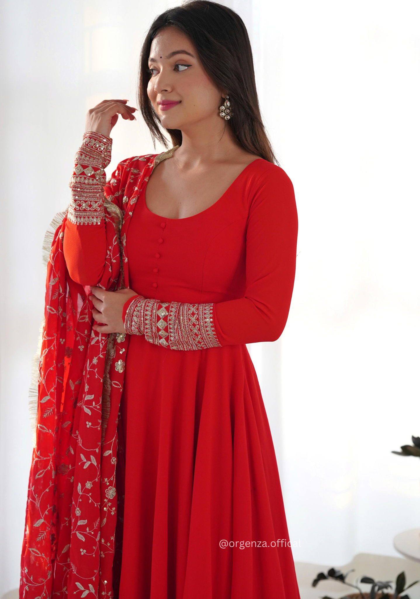 Georgette Anarkali Kurti - Orgenza Store