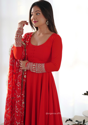 Georgette Anarkali Kurti - Orgenza Store