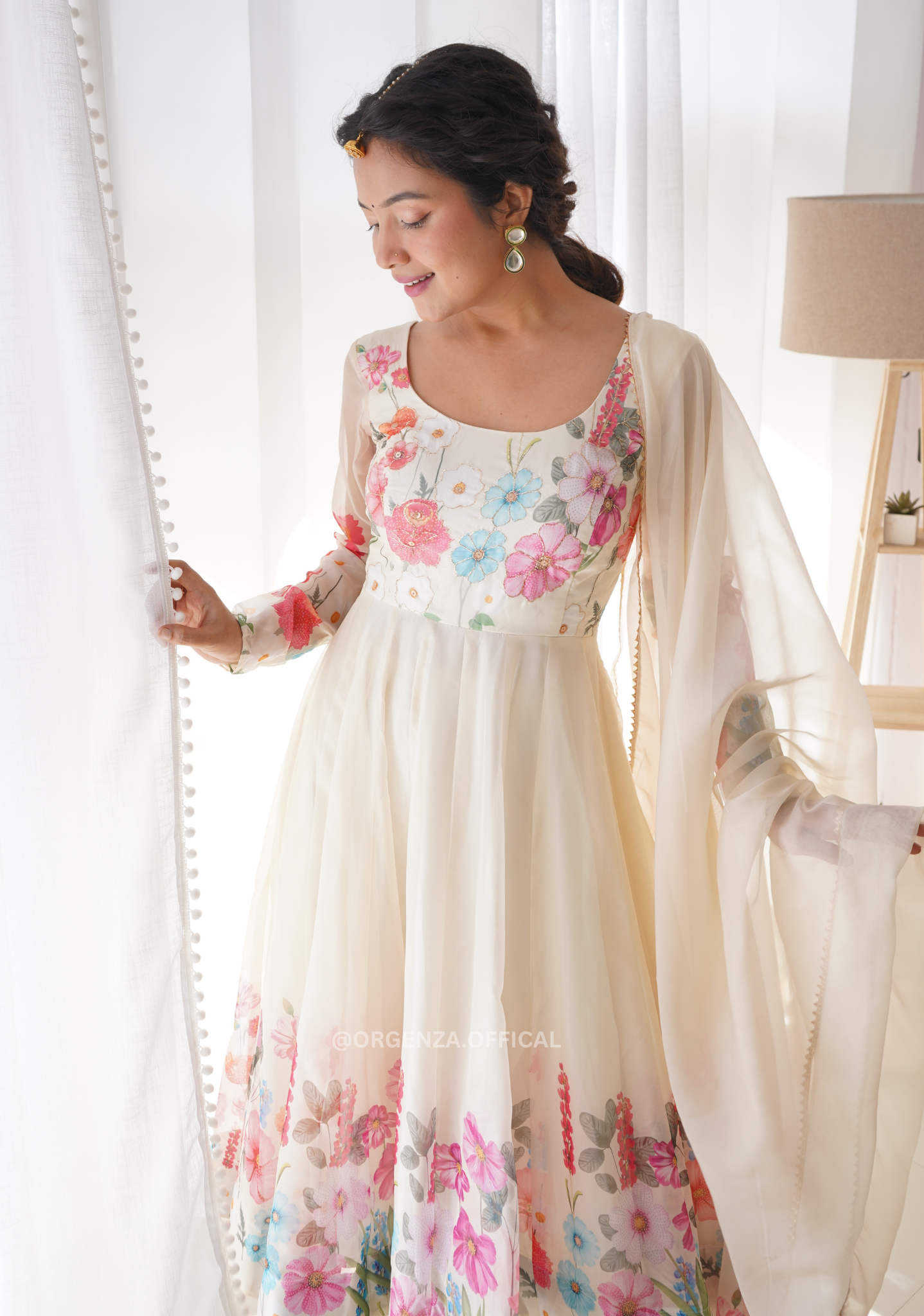 Pure Organza Anarkali Kurtis - Orgenza Store