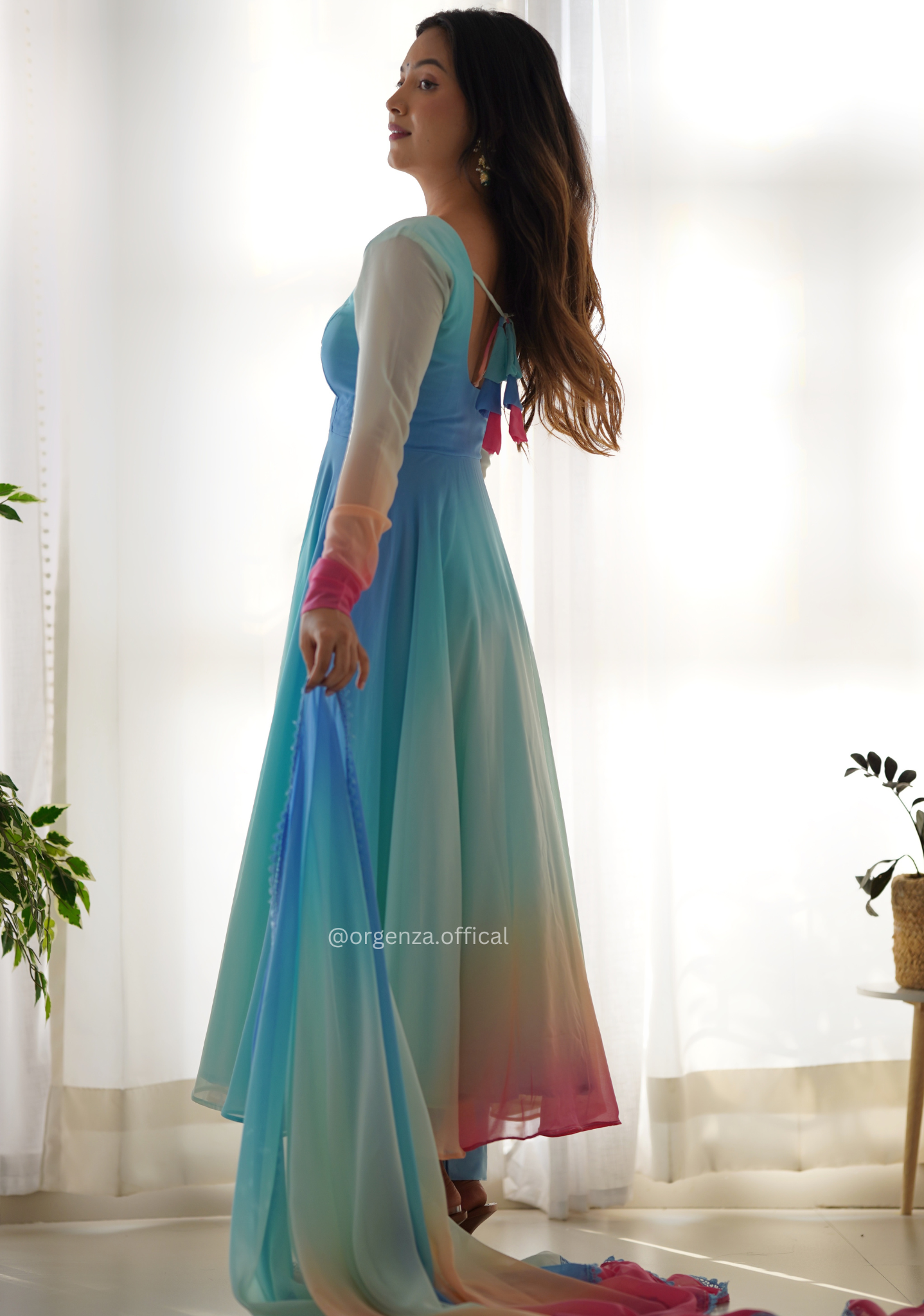 Pure Georgette Silk Anarkali Kurtis - Orgenza Store